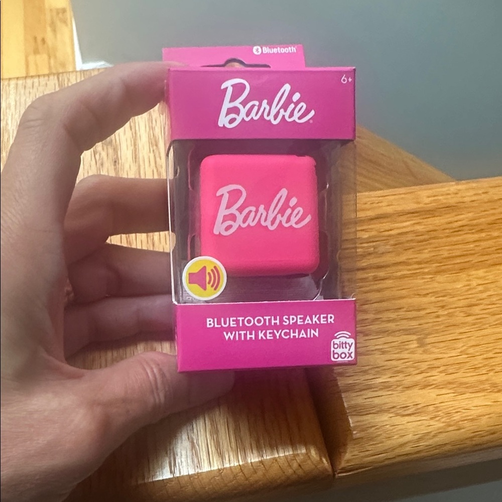 Barbie Pink Bluetooth Speaker with Keychain
